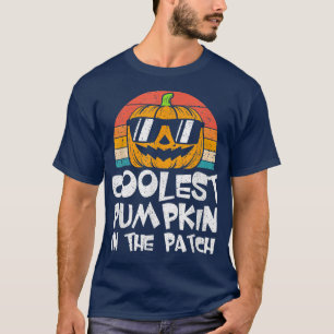 T-shirt Halloween Citrouille le plus froid dans le Patch T