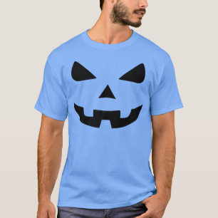 T-shirt Halloween Citrouille mal visage femmes et hommes