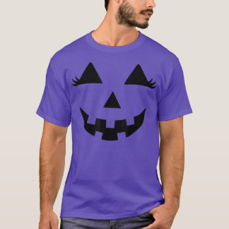 T-shirt Halloween Citrouille Visage Costume Hommes Femmes 