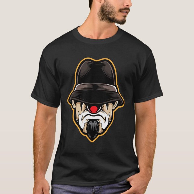 T-shirt Halloween Clown Cholo Gangster (Devant)