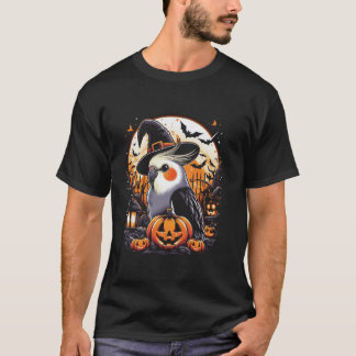 T-shirt Halloween Cockatiel sorcier costume Casquette Lune