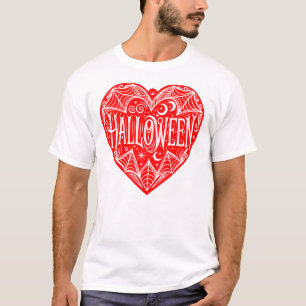 T-shirt Halloween Cœur, Cœur Rouge en Forme, Vacances