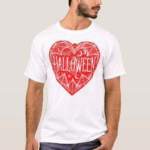 T-shirt Halloween Cœur, Cœur Rouge en Forme, Vacances