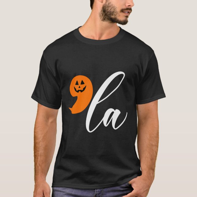 T-shirt Halloween Comma La Funny Citrouille Kamala Harris  (Devant)