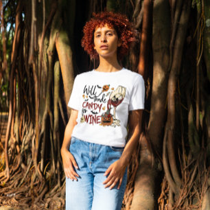 T-SHIRT HALLOWEEN COMMERCIALISERA LA BOUGIE POUR LE VIN