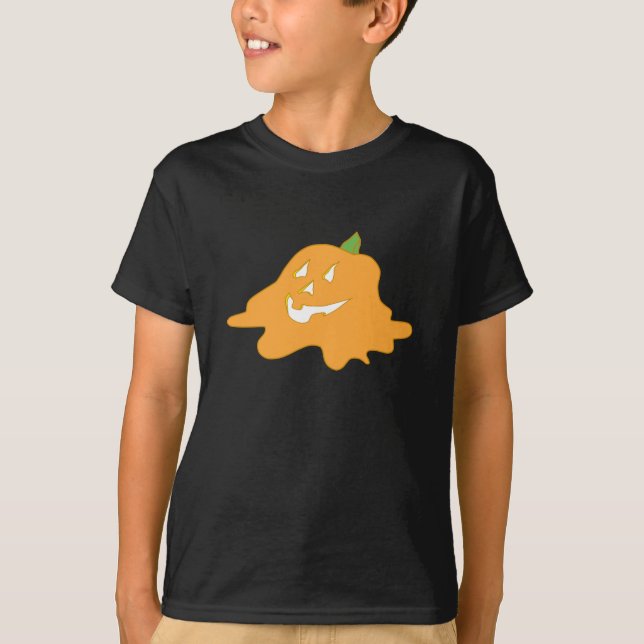 T-shirt Halloween cool Melting Jack-O-Lantern (Devant)