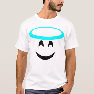 T-shirt Halloween Costume Emoji Sourire Visage Halo