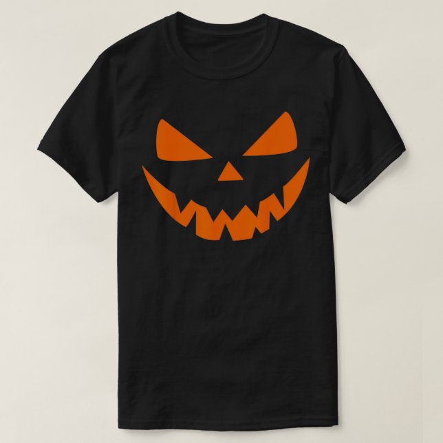 T-shirt Halloween Costume Jack O' Lantern Pumpkin Face Wom (Design devant)