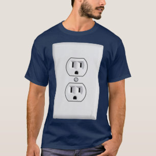 T-shirt Halloween Costume Power Socket drôle électricien