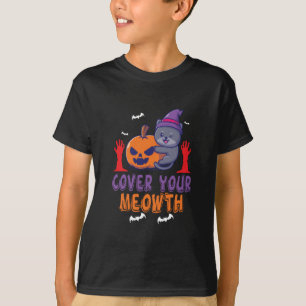 T-shirt Halloween Couvrez votre Meowday