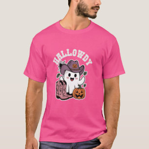 T-shirt Halloween Cowboy Casquette Bottes Citrouille & Gho