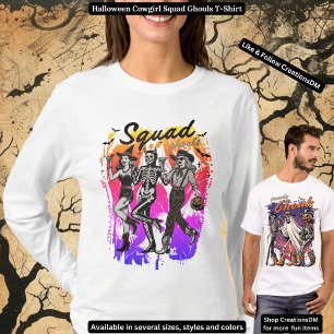 T-shirt Halloween Cowgirl Squad Ghouls
