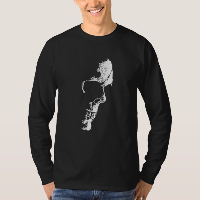 T-shirt Halloween crâne nuit (Devant)