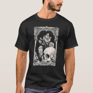 T-shirt Halloween Crâne Pastel Goth Fleur gothique Floral