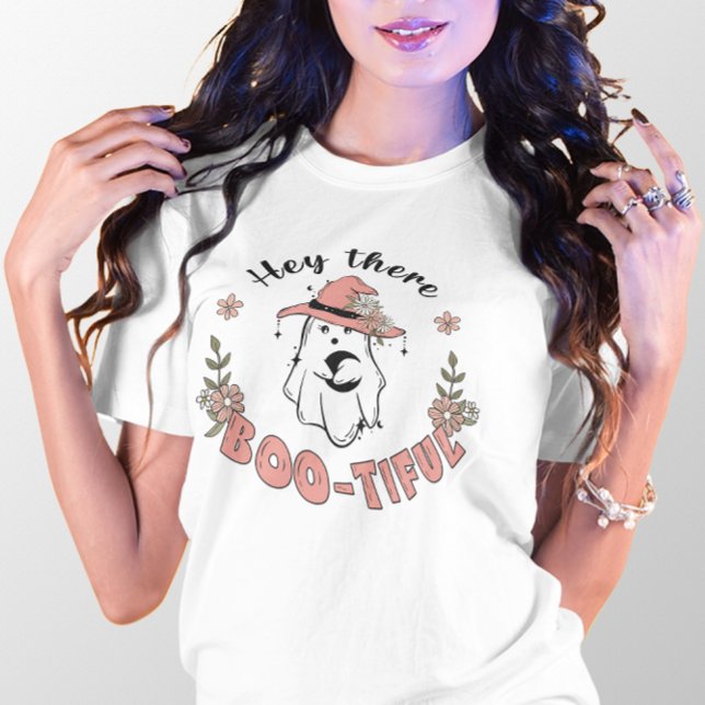 T-SHIRT HALLOWEEN CUTE HEY LÀ BOO TIFUL GHOST (Créateur téléchargé)