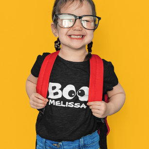 T-Shirt Halloween Cute Typography Boo Personnalisé