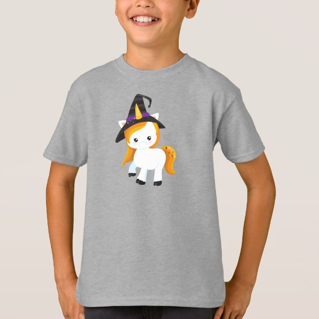 T-shirt Halloween, Cute Unicorn, Magic Unicorn, Casquette  (Devant)