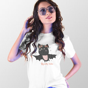 T-SHIRT HALLOWEEN CUTE VAMPIRE BAT ÉFFRAYANT BABE