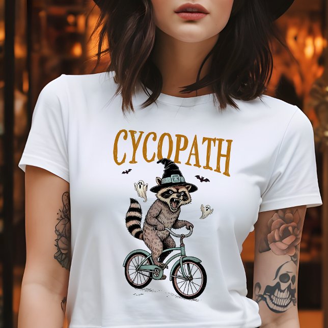 T-shirt Halloween Cycopath Vintage Raccoon (Créateur téléchargé)