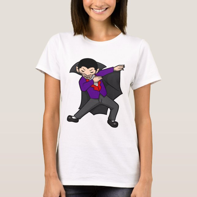 T-shirt halloween dabbing dracula vampire (Devant)