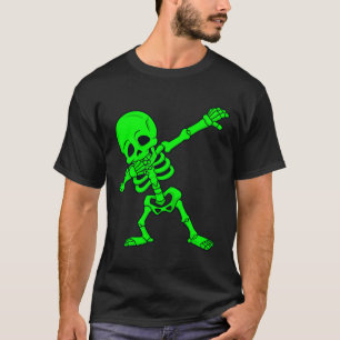 T-shirt Halloween Dabbing Skeleton Boys Girls Dab 1