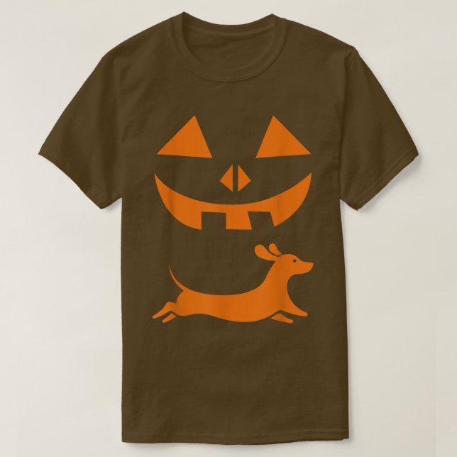 T-shirt Halloween Dachshund. (Design devant)