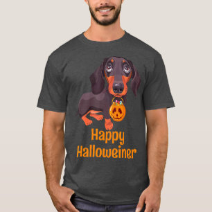 T-shirt Halloween Dachshund costume pour hommes femmes heu