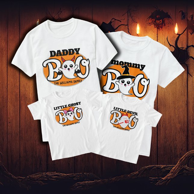 T-shirt Halloween Daddy Boo Devil Famille Correspondante (Créateur téléchargé)