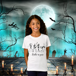T-Shirt Halloween Dansant Skeleton Se Déplace Au Groove Fu