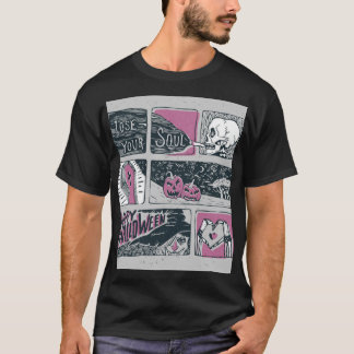 T-shirt Halloween de bande dessinée : Illustration amusant