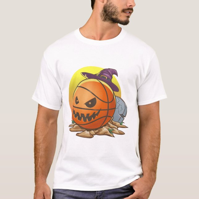 T-shirt Halloween de basket-ball (Devant)