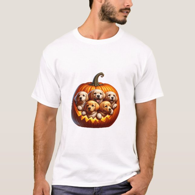 T-shirt Halloween de chien (Devant)