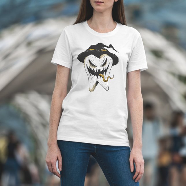 T-shirt Halloween de dent effrayant (Créateur téléchargé)