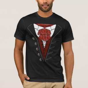 T-shirt Halloween de Dracula de foulard de smoking