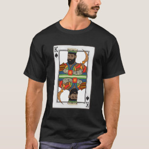T-shirt Halloween de la carte afro-américaine du roi Spade