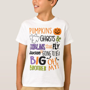 T-shirt Halloween de la chemise Big Brother Faire-part