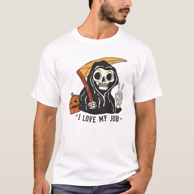 T-shirt Halloween de la mort mûre (Devant)