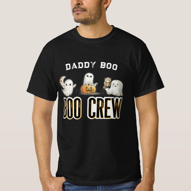 T-shirt Halloween de l'équipage du Boo Daddy personnalisé (Devant)