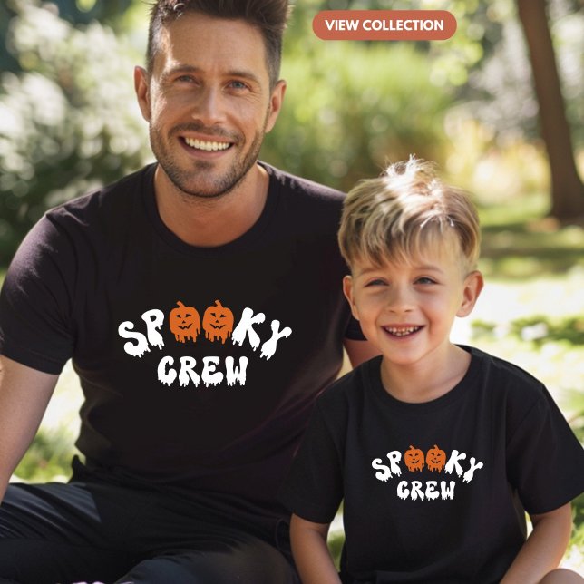 T-shirt Halloween de l'équipage éffrayant jumelé famille h (Créateur téléchargé)