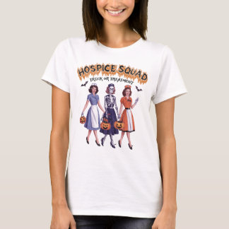 T-shirt Halloween De L'Équipe D'Hospice Pour L'Infirmière