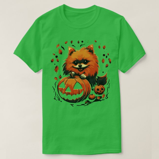 T-shirt Halloween de Poméranie (Design devant)