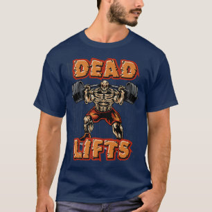 T-shirt Halloween Deadlifts Skeleton Bones Halloween Deadl