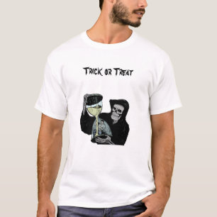 T-shirt Halloween Death Hourglass Reaper ou traiter Hallow