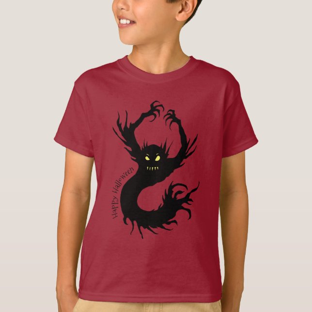 T-shirt Halloween démon effrayant (Devant)