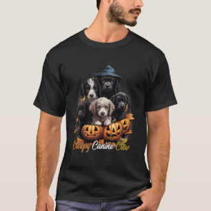 T-shirt Halloween déplaisant Canine Crew Chien Sorcière