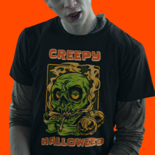 T-shirt Halloween déplaisant Halloweed Funny Stoner Hallow