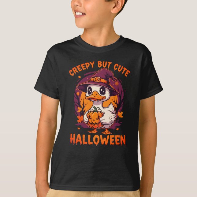 T-shirt Halloween déplaisant mais mignon (Devant)