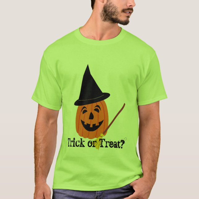 T-shirt Halloween - des bonbons ou un sort ? (Devant)