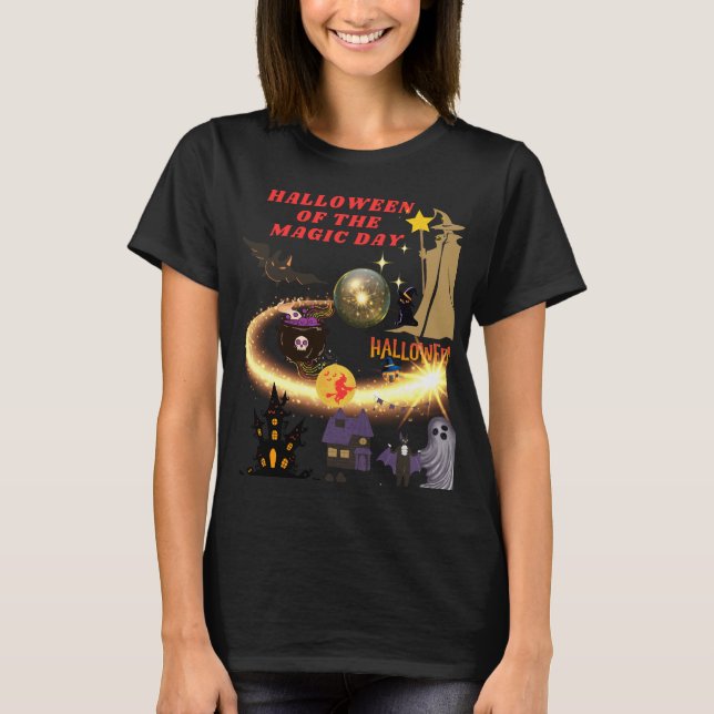 T-shirt halloween des magiciens (Devant)