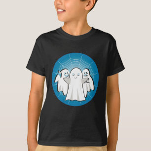 T-shirt Halloween design vintage, hanté et déplaisant